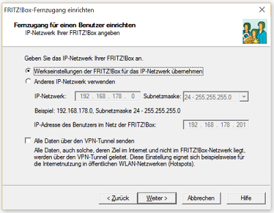 Werkseinstellungen der Fritz Box verwenden