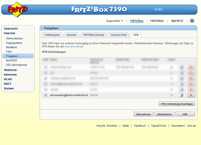 Ihr neuer Zugang ist nun bereit