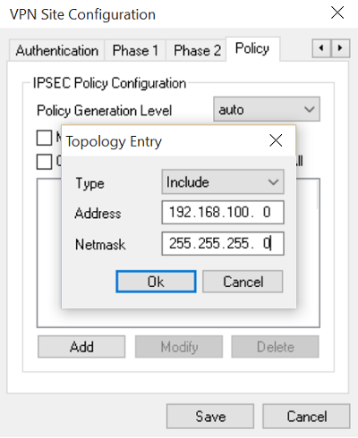 VPN SIte Configuration 10