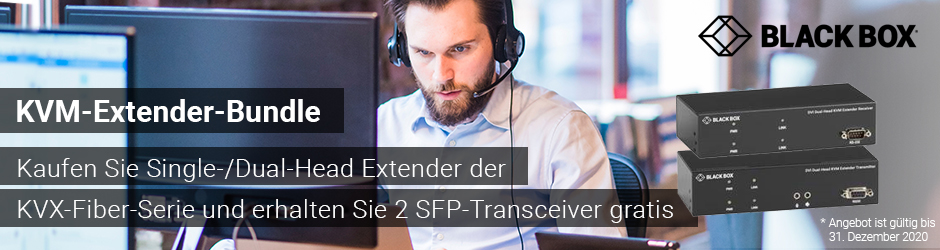 BlackBox KVX Fiber Serie - KVM Extender Bundle