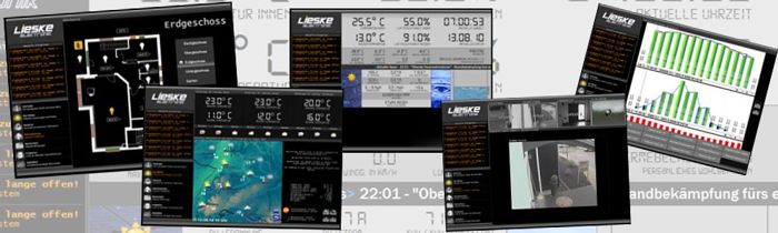 Weboberfläche zur Steuerung der LCN-Komponenten