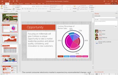einfacheres Teilen in Office 2016
